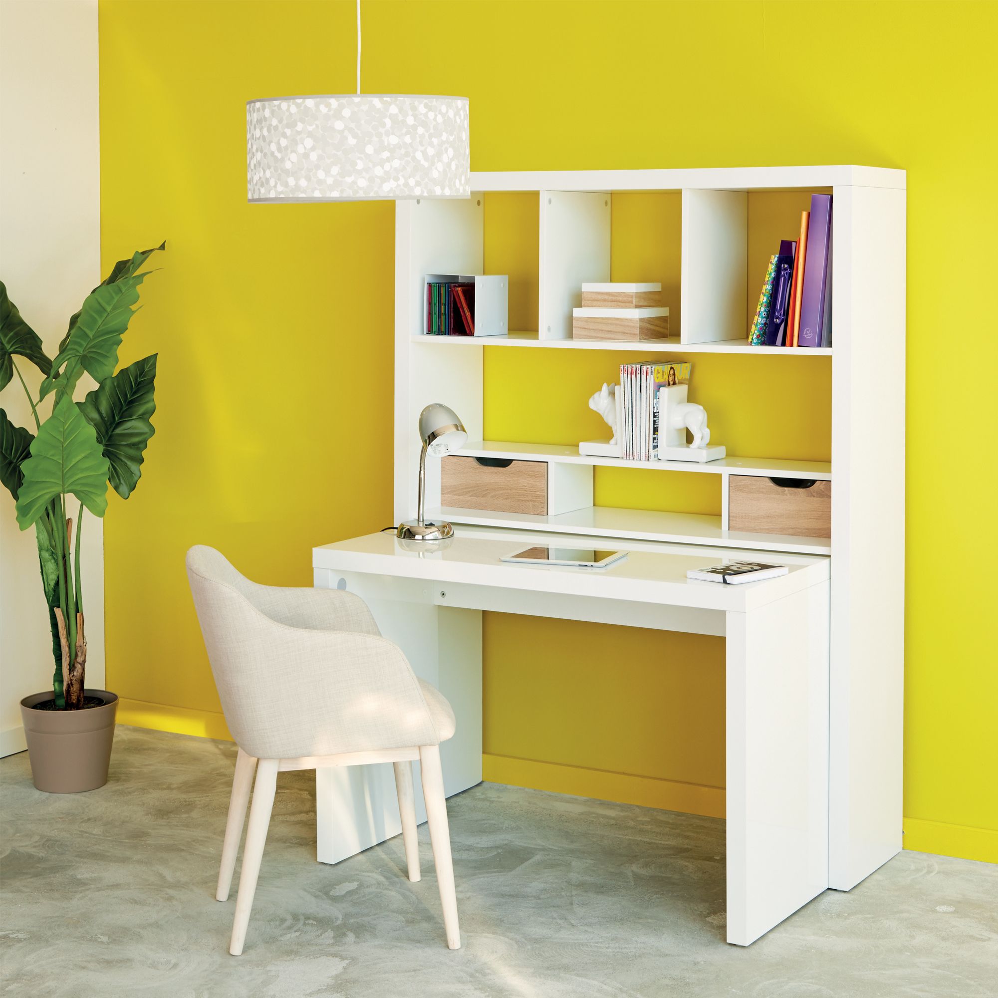 Un bureau chic et pratique